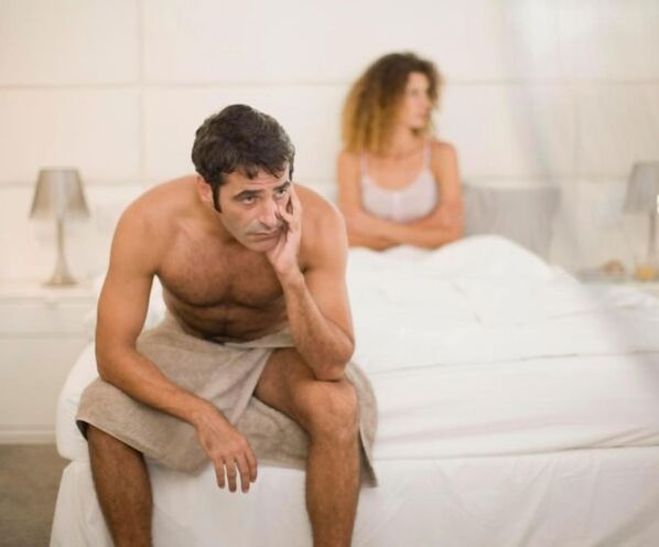 Un hombre tiene problemas de poder